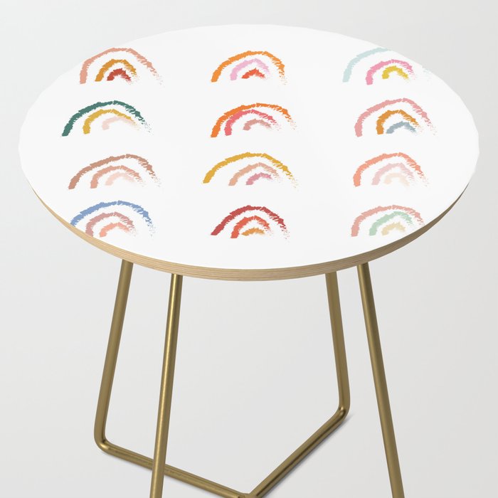 Pastel Rainbows Side Table Gallery Image 2
