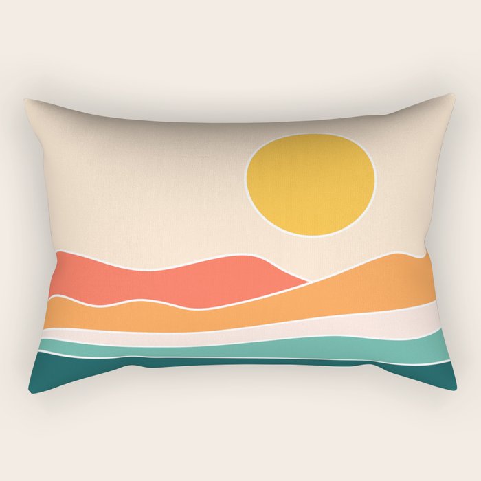 Abstract Landscape 23A Rectangular Pillow Gallery Image 2