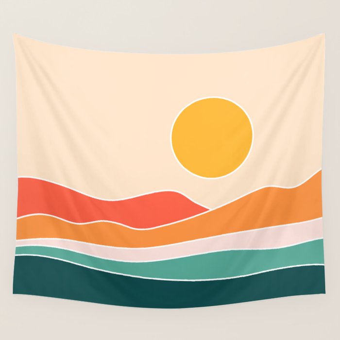 Abstract Landscape 23A Wall Tapestry Gallery Image 4