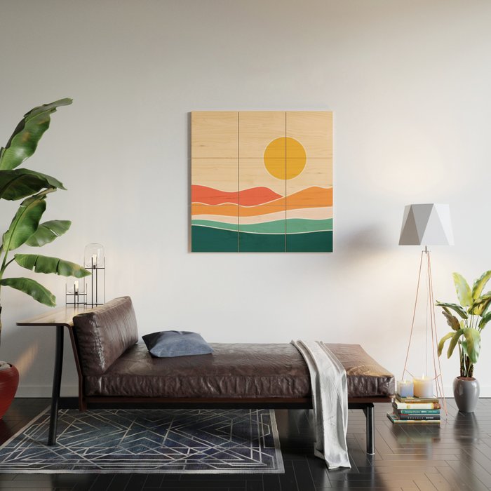 Abstract Landscape 23A Wood Wall Art Gallery Image 2