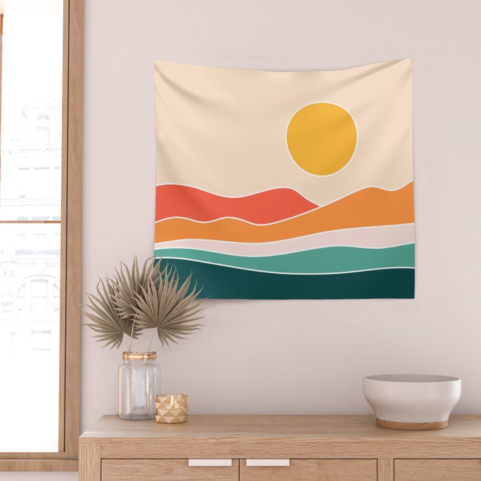 Abstract Landscape 23A Wall Tapestry Gallery Image 2