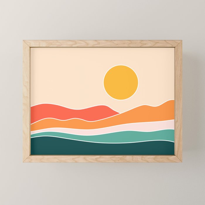 Abstract Landscape 23A Mini Art Print Gallery Image 1