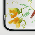 Hummingbird and Flowers, floral design Hawaiian tropical Laptop Sleeve Gallery Image 3