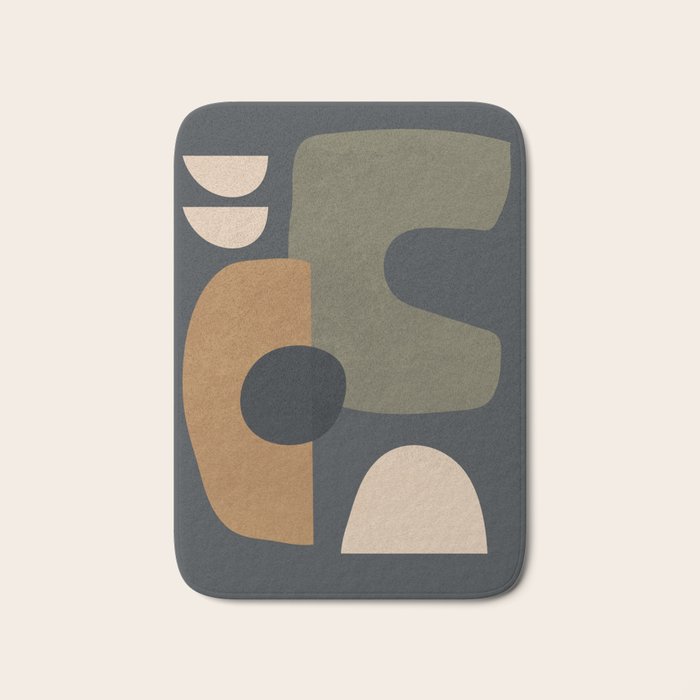 Abstract Minimal Shapes 76 Bath Mat Gallery Image 1