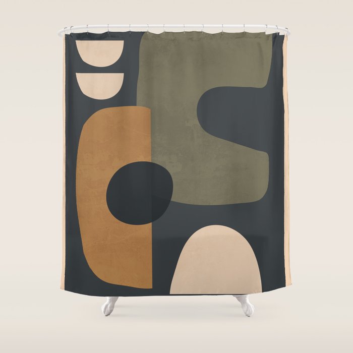 Abstract Minimal Shapes 76 Shower Curtain Gallery Image 1