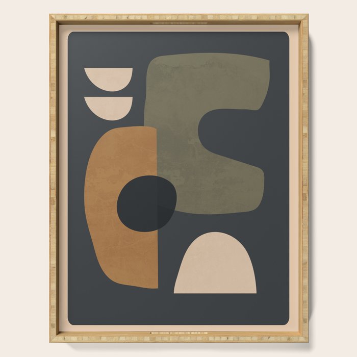 Abstract Minimal Shapes 76 Serving Tray Gallery Image 1