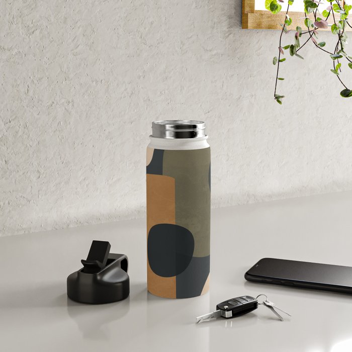 Abstract Minimal Shapes 76 Water Bottle Gallery Image 4