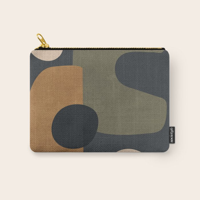 Abstract Minimal Shapes 76 Carry All Pouch Gallery Image 1