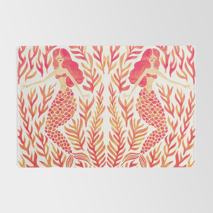 Kelp Forest Mermaid - Peach Palette Rug Gallery Image 2