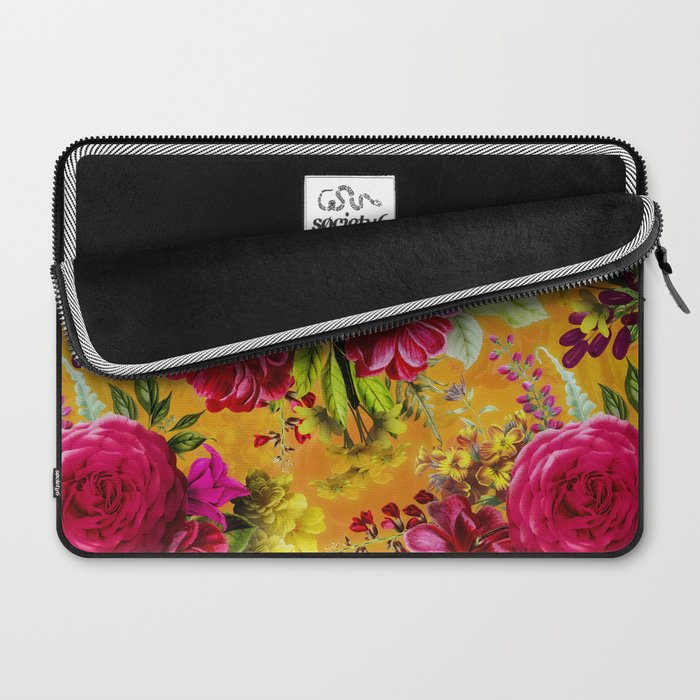 Vintage & Shabby Chic - Sunny Magenta Spring Roses Botanical Flower Garden Laptop Sleeve Gallery Image 2