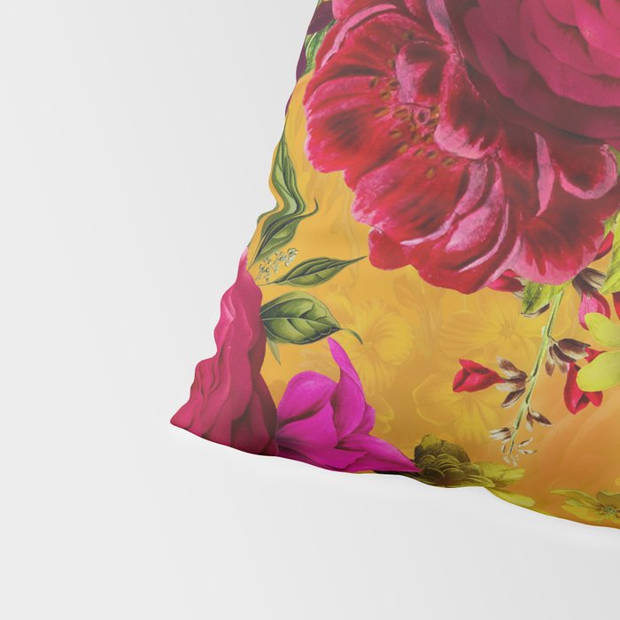 Vintage & Shabby Chic - Sunny Magenta Spring Roses Botanical Flower Garden Pillow Sham Gallery Image 4