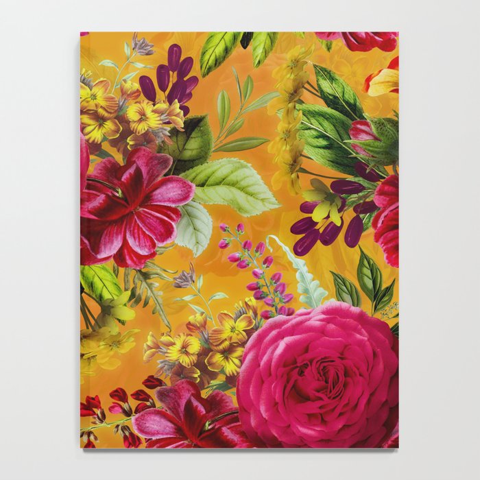 Vintage & Shabby Chic - Sunny Magenta Spring Roses Botanical Flower Garden Notebook Gallery Image 4