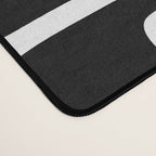 Retro Mid Century Modern Abstract Pattern 336 Black and White Desk Mat Gallery Image 4