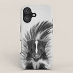 Skunk - Black & White iPhone Case Gallery Image 1