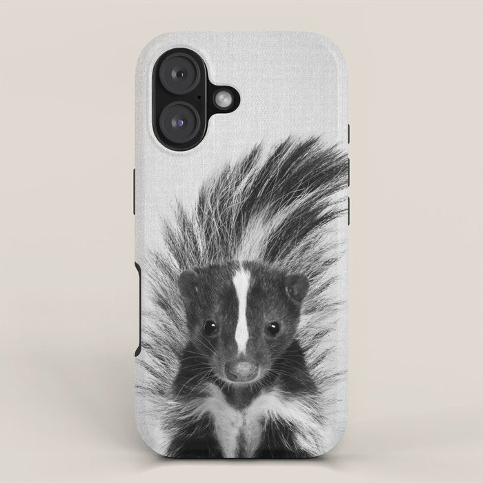 Skunk - Black & White iPhone Case Gallery Image 1