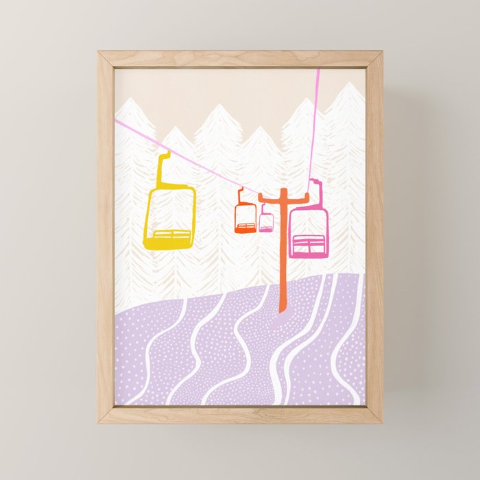 chairlift Mini Art Print Gallery Image 1