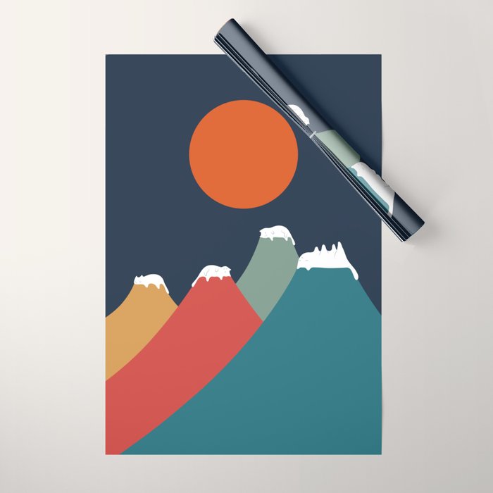 Cat Landscape 10 Wrapping Paper Gallery Image 1
