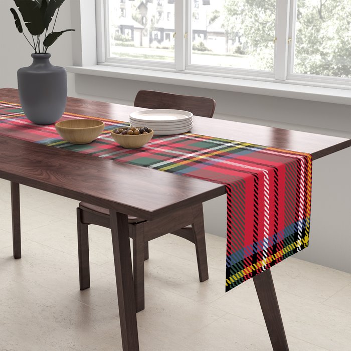 Red Tartan Table Runner Gallery Image 2