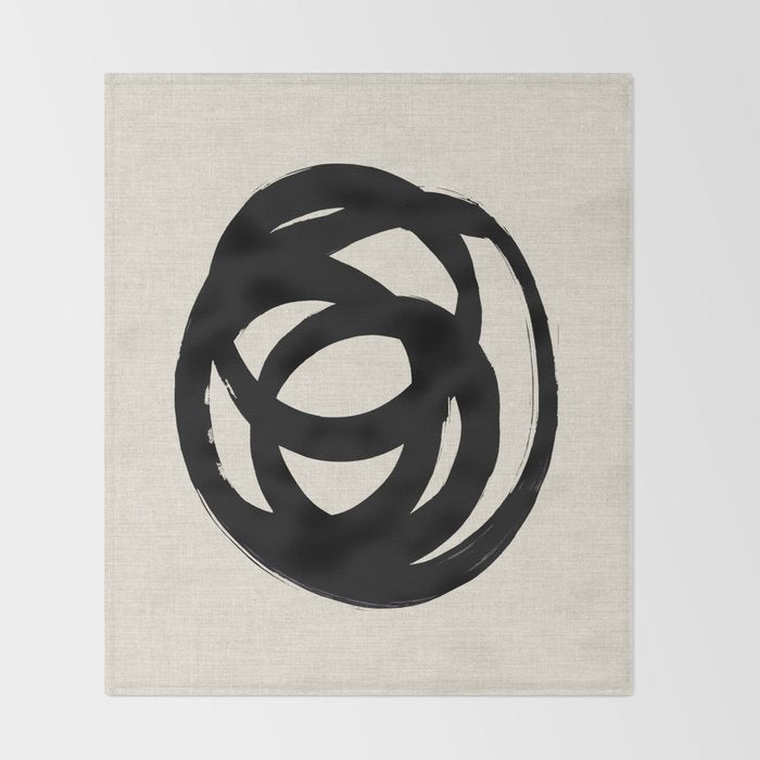 Ink Eye Throw Blanket Gallery Image 2