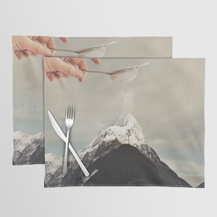 Sifted Summit - MP Snow Sugar on Mountain Peak Placemat Gallery Image 1