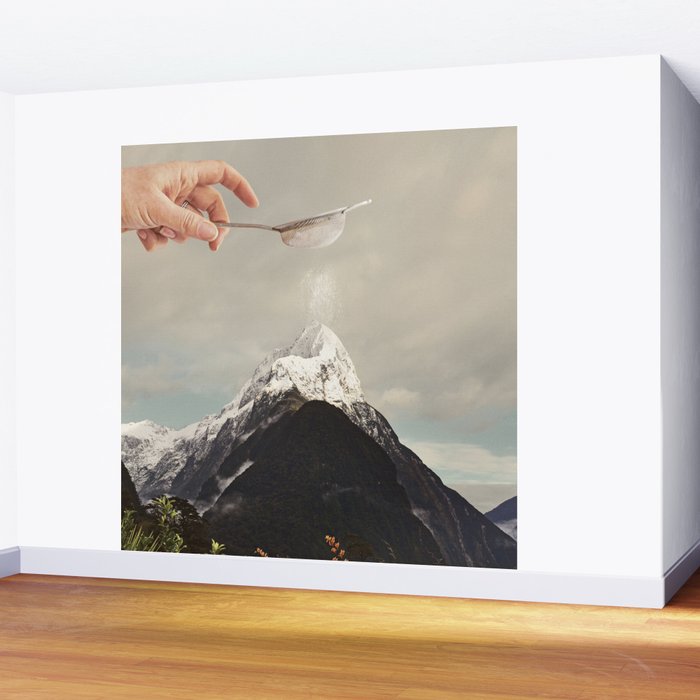 Sifted Summit - MP Snow Sugar on Mountain Peak Wall Mural Gallery Image 2