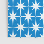 Midcentury Modern Atomic Age Starburst Pattern in Blue Poster Gallery Image 3
