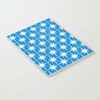 Midcentury Modern Atomic Age Starburst Pattern in Blue Notebook Gallery Image 3