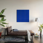 ROYAL BLUE Solid Color Plain Bold  Vibrant Blue Shade  Wood Wall Art Gallery Image 2