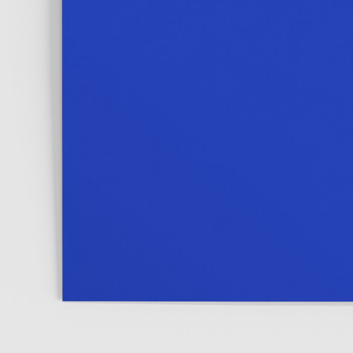 ROYAL BLUE Solid Color Plain Bold  Vibrant Blue Shade  Poster Gallery Image 3