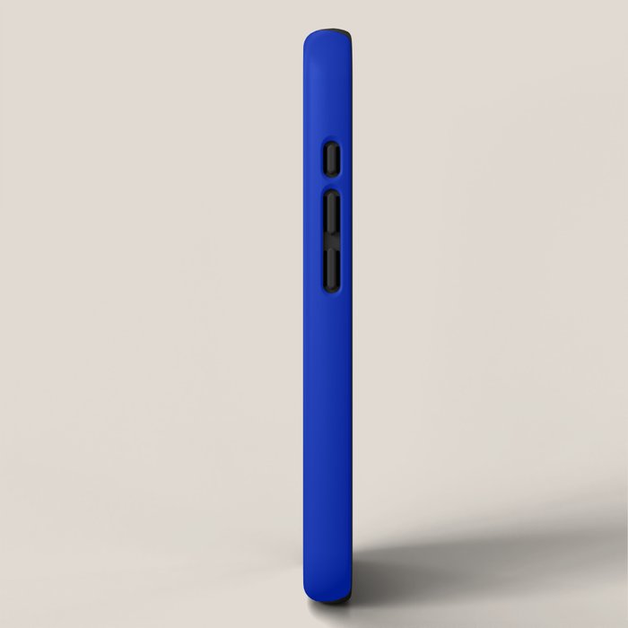 ROYAL BLUE Solid Color Plain Bold  Vibrant Blue Shade  iPhone Case Gallery Image 2