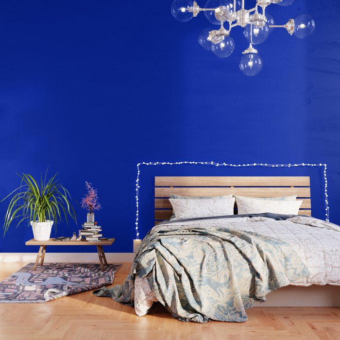 ROYAL BLUE Solid Color Plain Bold  Vibrant Blue Shade  Wallpaper Gallery Image 3