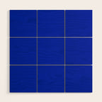 ROYAL BLUE Solid Color Plain Bold  Vibrant Blue Shade  Wood Wall Art Gallery Image 1