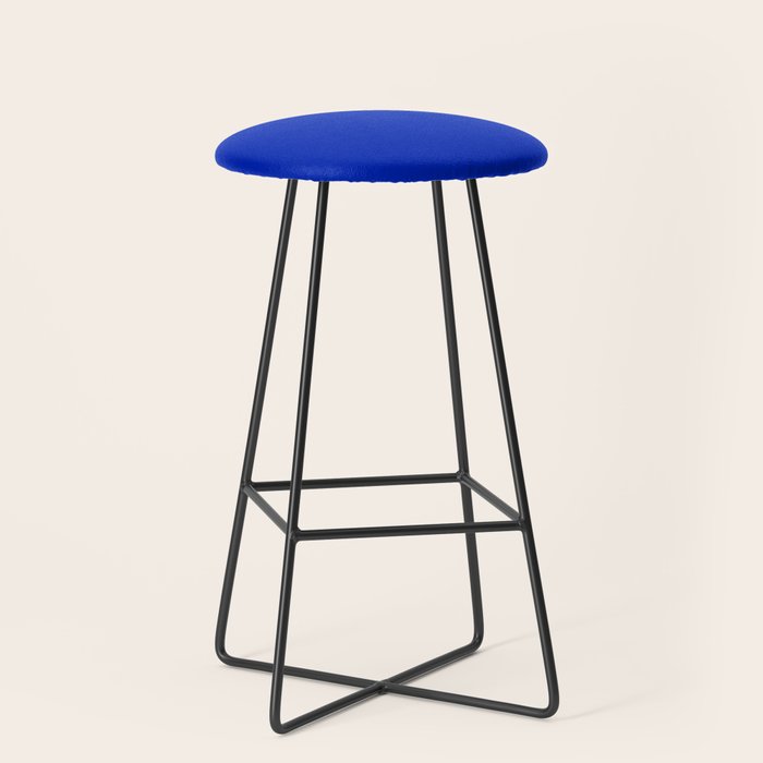 ROYAL BLUE Solid Color Plain Bold  Vibrant Blue Shade  Stool Gallery Image 1