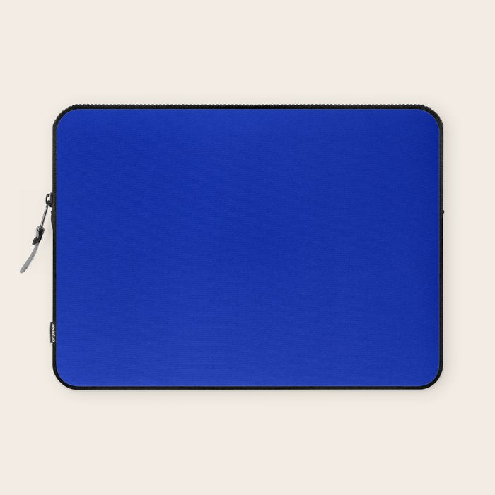 ROYAL BLUE Solid Color Plain Bold  Vibrant Blue Shade  Laptop Sleeve Gallery Image 1