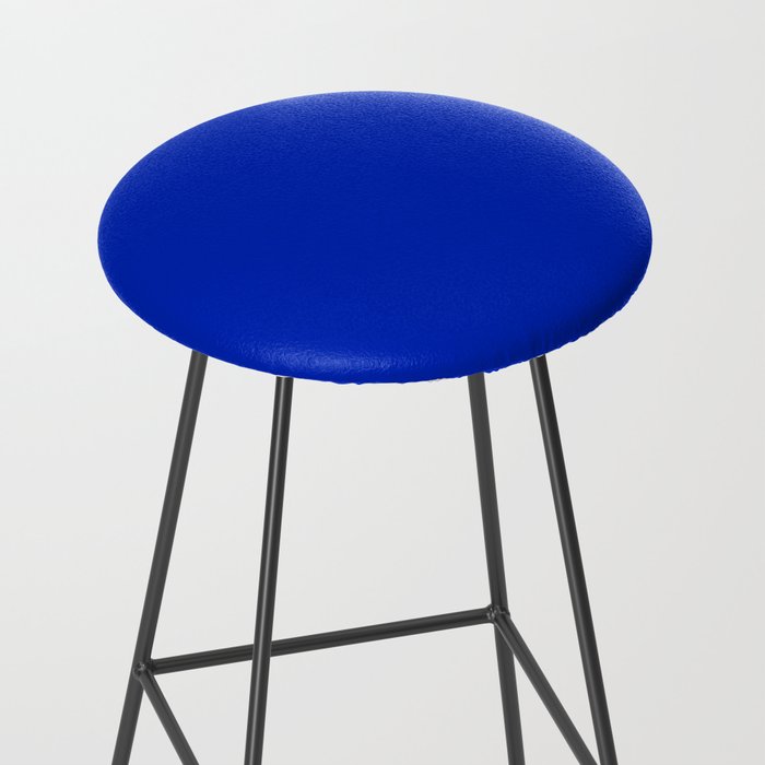 ROYAL BLUE Solid Color Plain Bold  Vibrant Blue Shade  Stool Gallery Image 2