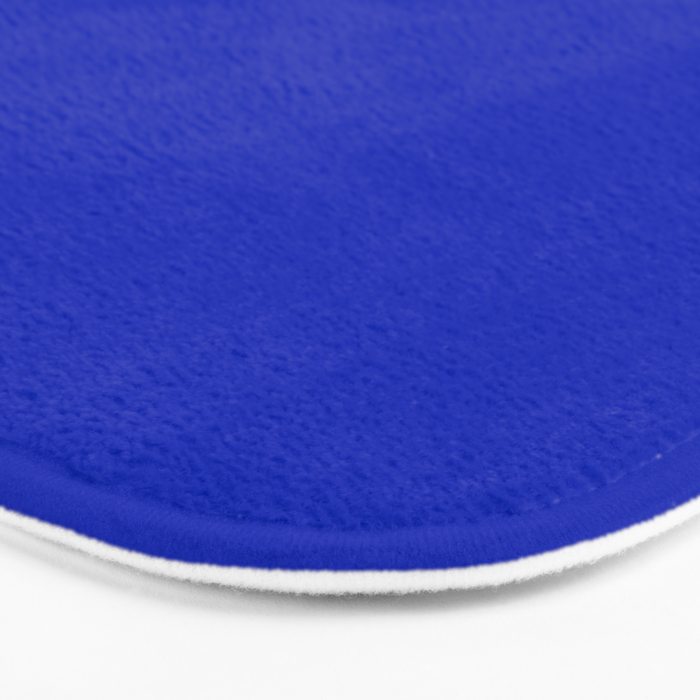 ROYAL BLUE Solid Color Plain Bold  Vibrant Blue Shade  Bath Mat Gallery Image 3