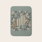 Oui Butterflies - Mint & Gold Bath Mat Gallery Image 1