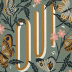 Oui Butterflies - Mint & Gold Coffee Mug Gallery Image 2