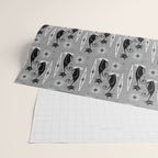 Mid Century Meow Atomic Cats on Cool Gray ©studioxtine Wrapping Paper Gallery Image 2