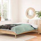 Mistletoe? (Black Cat) Duvet Cover Gallery Image 2