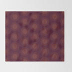 Boho Summer Sun Pattern XIII Dark Maroon Red Throw Blanket Gallery Image 2