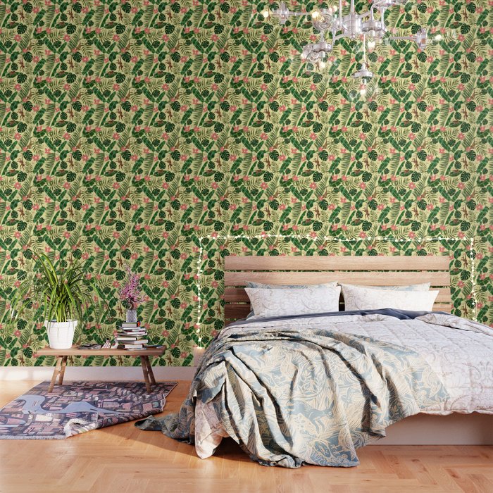 Tropical Garden-Yellow Wallpaper Gallery Image 1