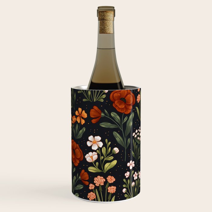 Wild Flowers ~ vol1.  vintage inspired botanical Wine Chiller Gallery Image 1