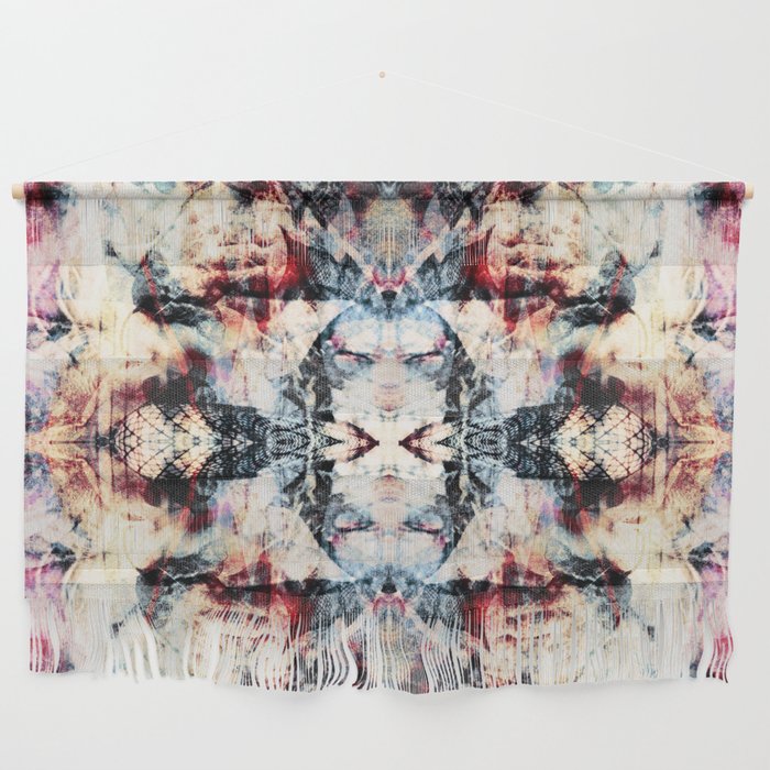 Colorful Abstract Batik Butterfly Rorschach Ink Blot Art Universe No5 Wall Hanging Gallery Image 1