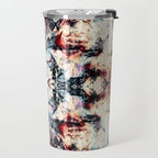 Colorful Abstract Batik Butterfly Rorschach Ink Blot Art Universe No5 Travel Mug Gallery Image 2