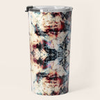Colorful Abstract Batik Butterfly Rorschach Ink Blot Art Universe No5 Travel Mug Gallery Image 3