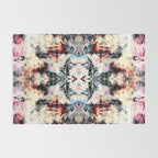 Colorful Abstract Batik Butterfly Rorschach Ink Blot Art Universe No5 Rug Gallery Image 2