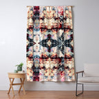 Colorful Abstract Batik Butterfly Rorschach Ink Blot Art Universe No5 Window Curtain Gallery Image 5