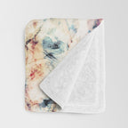 Colorful Abstract Batik Butterfly Rorschach Ink Blot Art Universe No5 Throw Blanket Gallery Image 3