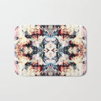 Colorful Abstract Batik Butterfly Rorschach Ink Blot Art Universe No5 Bath Mat Gallery Image 1